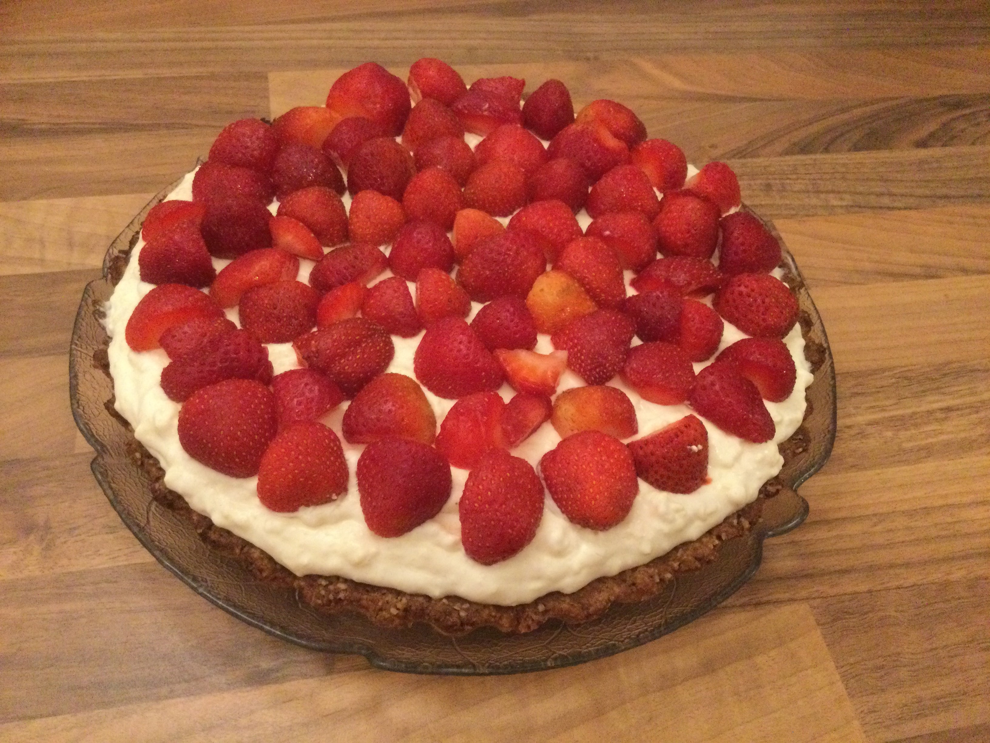 Vanillecreme Tarte mit Erdbeeren